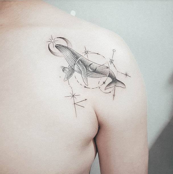 Breathtaking Constellation Tattoo On Girl