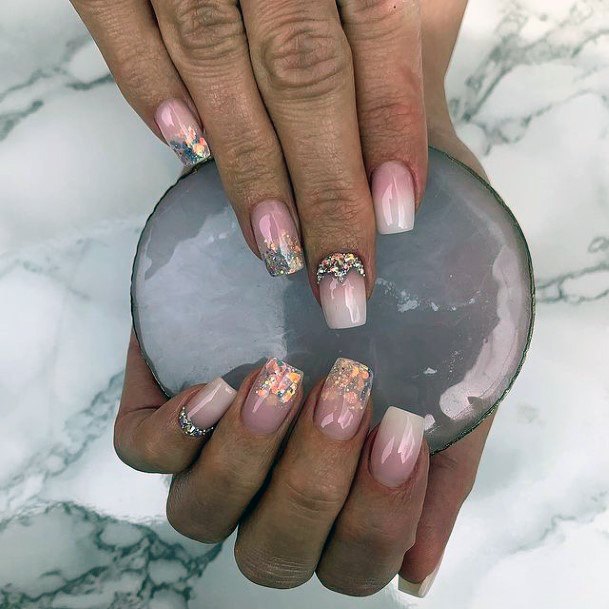 Breathtaking Crystals Nail On Girl