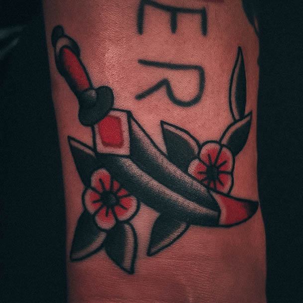 Breathtaking Dagger Tattoo On Girl
