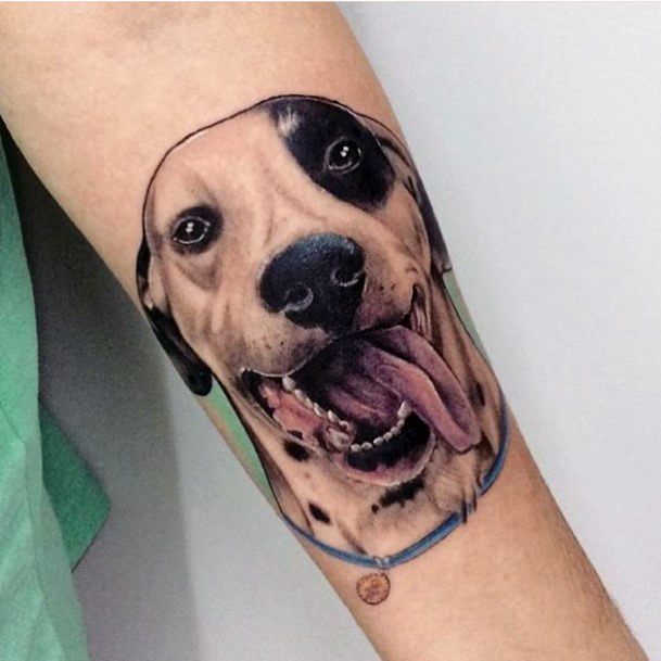 Breathtaking Dalmatian Tattoo On Girl