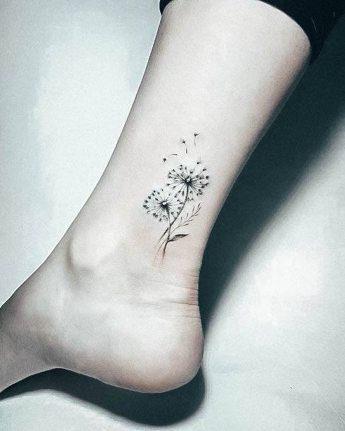 Breathtaking Dandelion Tattoo On Girl