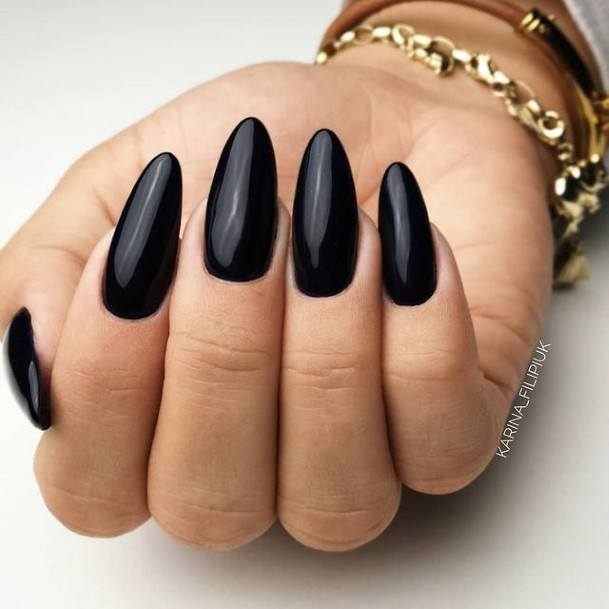 Breathtaking Dark Nail On Girl