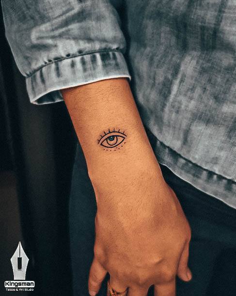 Breathtaking Evil Eye Tattoo On Girl