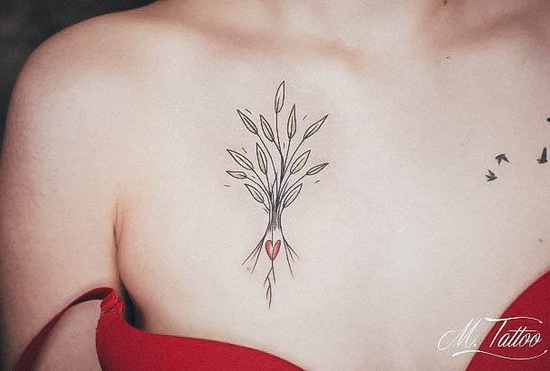 Breathtaking Family Tree Tattoo On Girl