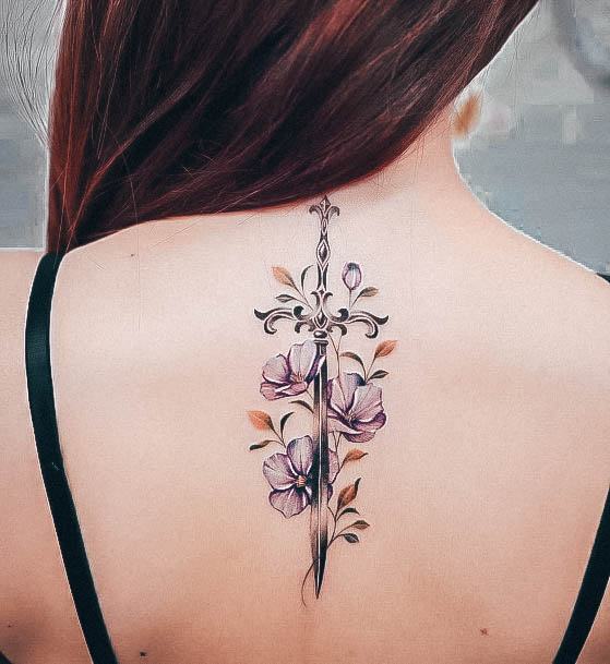 Breathtaking Floral Tattoo On Girl