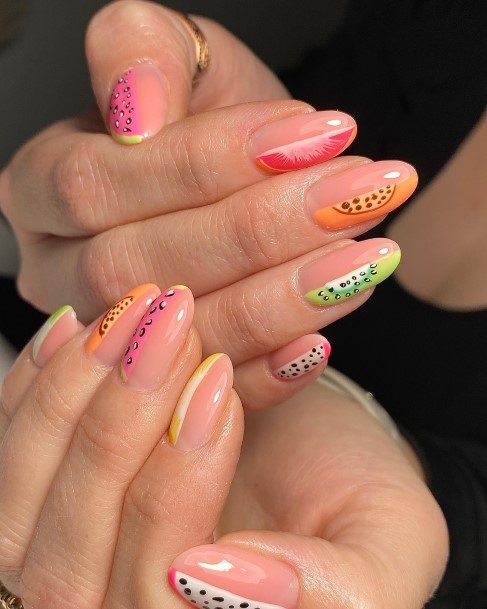 Breathtaking Fruit Nail On Girl