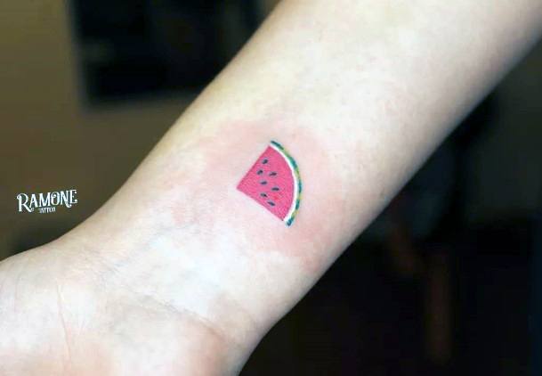 Breathtaking Fruit Tattoo On Girl