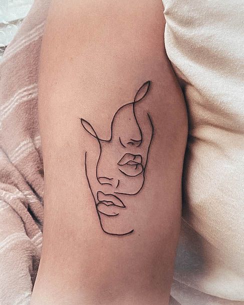 Breathtaking Gemini Tattoo On Girl Minimalist Arm
