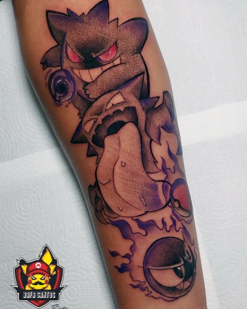 Breathtaking Gengar Tattoo On Girl