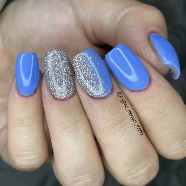 Breathtaking Glitter Ombre Nail On Girl