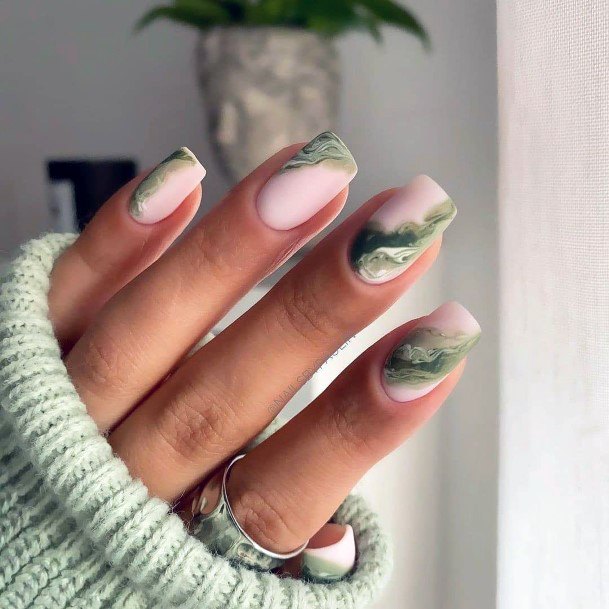 Breathtaking Green Dress Nail On Girl