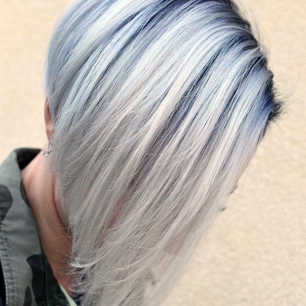 Breathtaking Grey Ombre Hairstyles On Girl