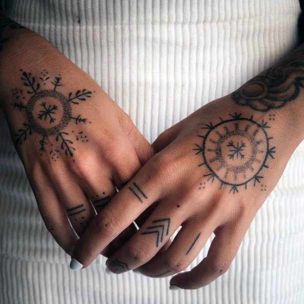 Breathtaking Handpoke Tattoo On Girl