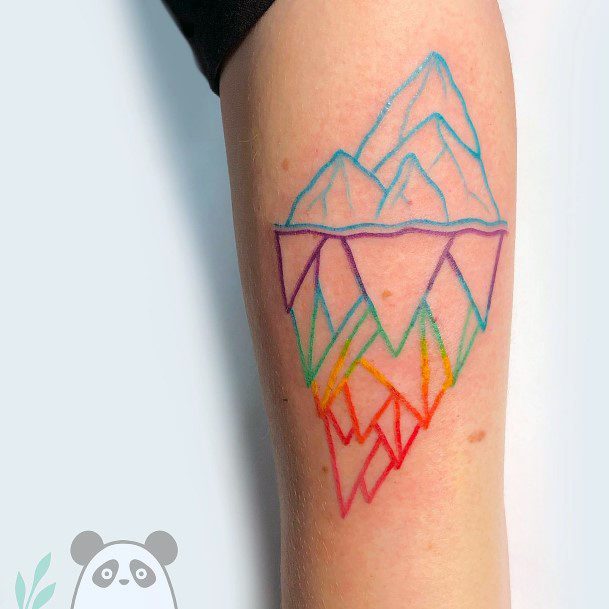 Breathtaking Iceberg Tattoo On Girl