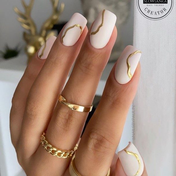 Breathtaking Ivory Nail On Girl