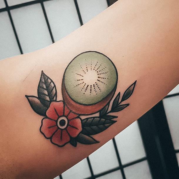 Breathtaking Kiwi Tattoo On Girl