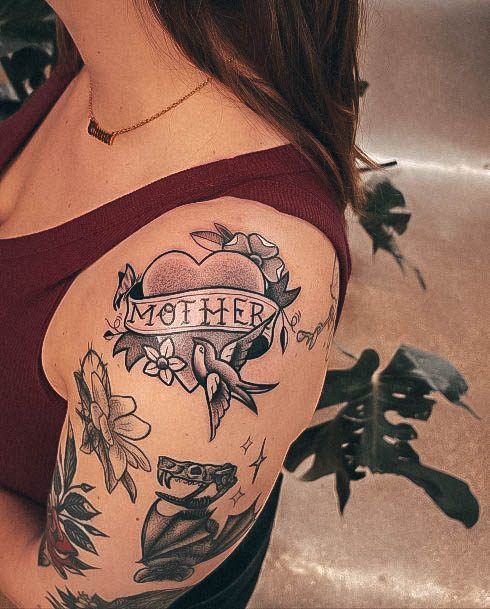 Breathtaking Momr Tattoo On Girl