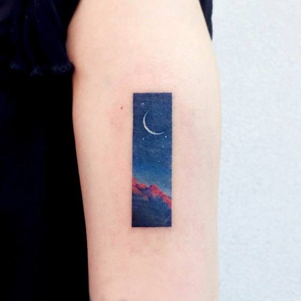Breathtaking Night Sky Tattoo On Girl
