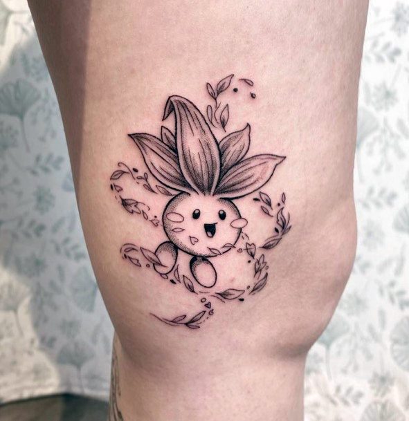 Breathtaking Oddish Tattoo On Girl