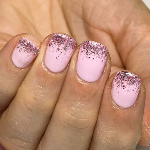 Breathtaking Pale Pink Nail On Girl