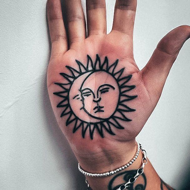 Breathtaking Palm Tattoo On Girl