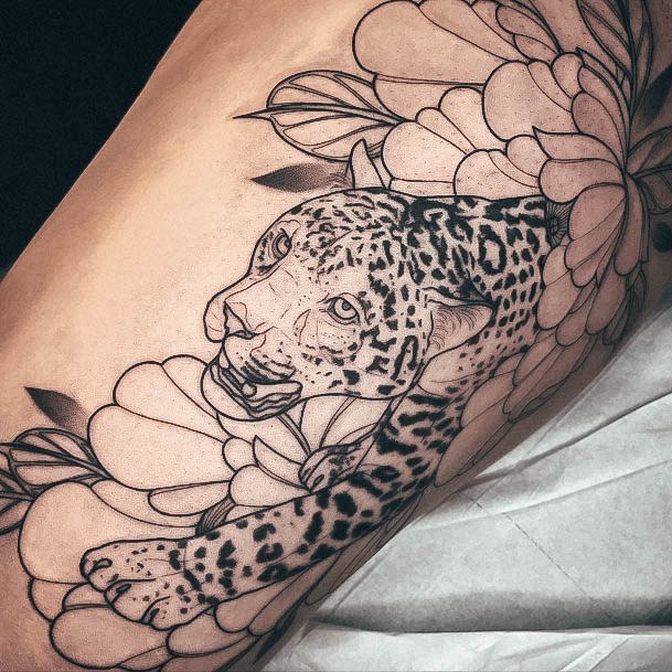 Breathtaking Panther Tattoo On Girl