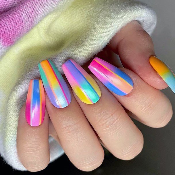 Breathtaking Pink Summer Nail On Girl