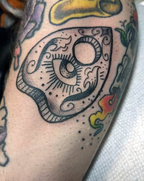 Breathtaking Planchette Tattoo On Girl