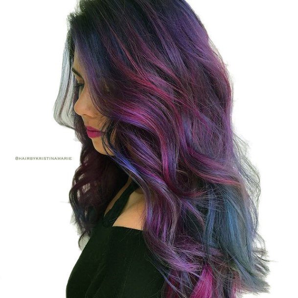 Breathtaking Purple Hairstyles On Girl