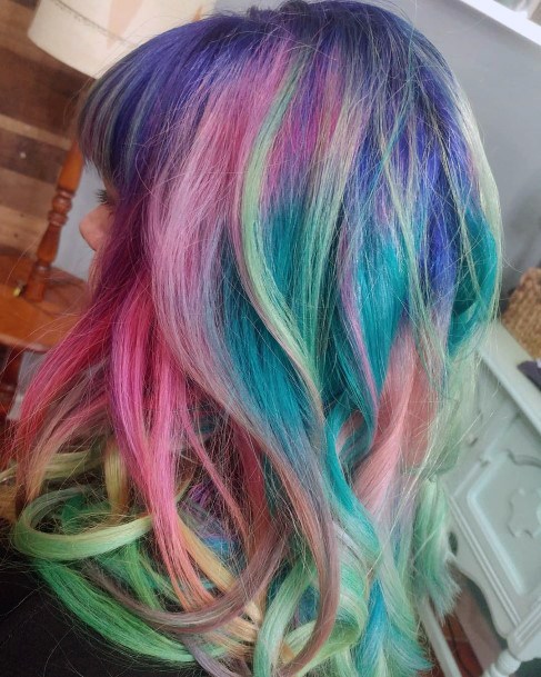 Breathtaking Rainbow Hairstyles On Girl