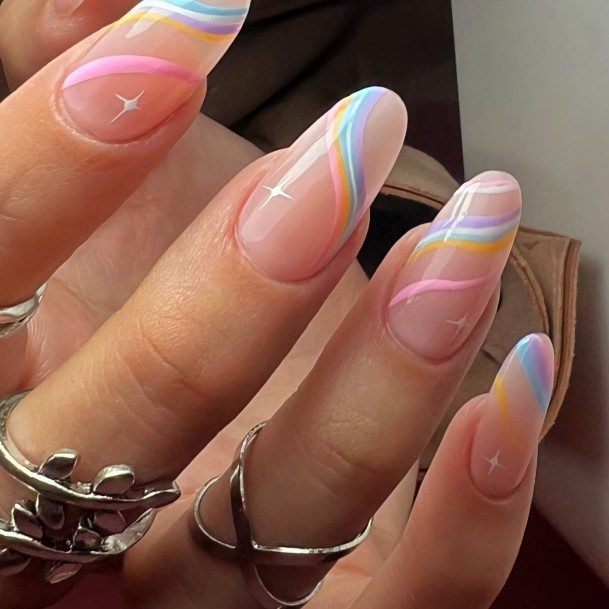 Breathtaking Rainbow Nail On Girl