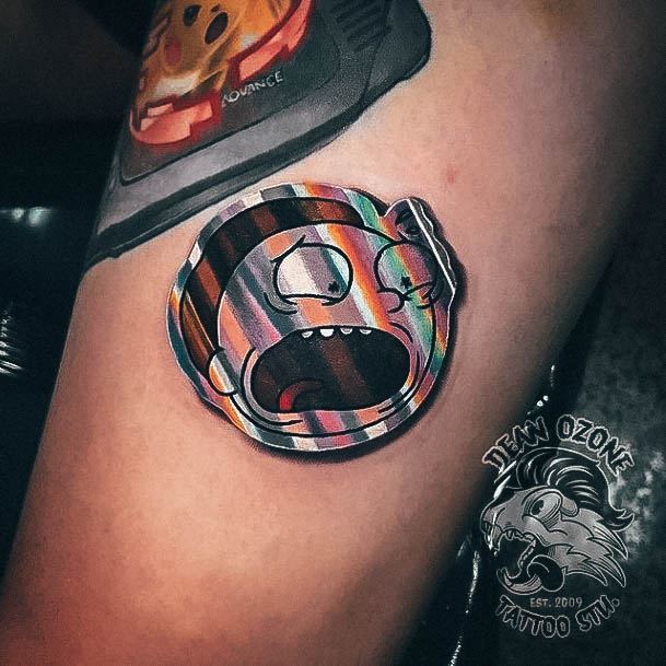 Breathtaking Rick And Morty Tattoo On Girl