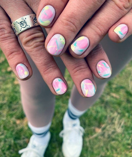 Breathtaking Rose Pink Nail On Girl