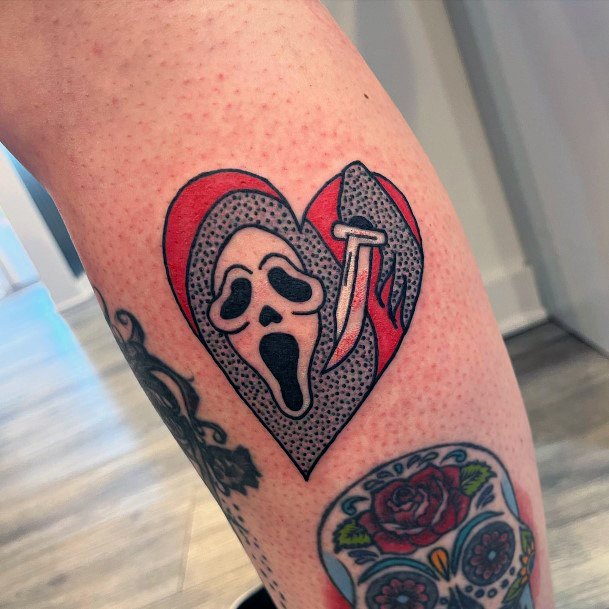 Breathtaking Scream Tattoo On Girl