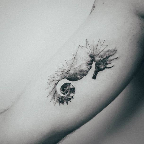 Breathtaking Seahorse Tattoo On Girl