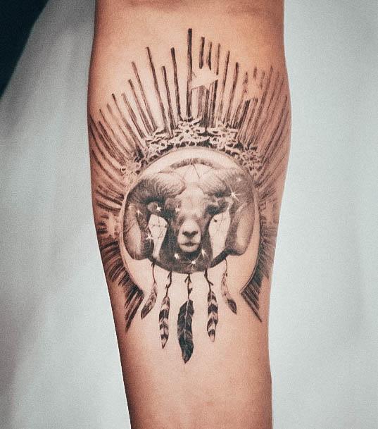 Breathtaking Sheep Tattoo On Girl