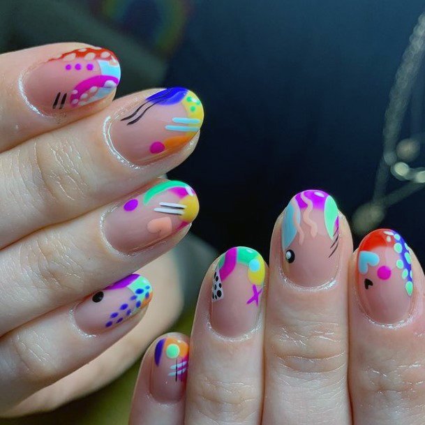 Breathtaking Short Summer Nail On Girl