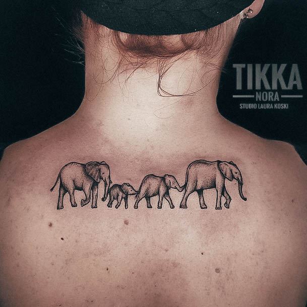 Breathtaking Small Elephant Tattoo On Girl