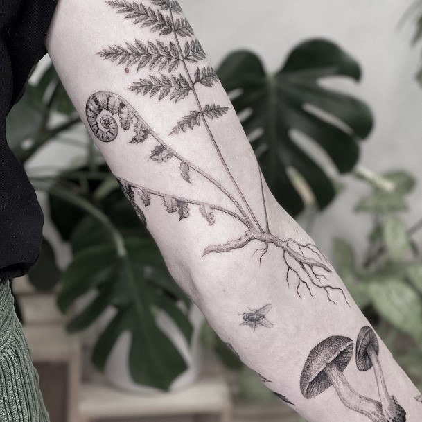 Breathtaking Small Mushroom Tattoo On Girl