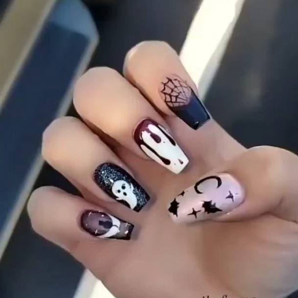 Breathtaking Spooky Nail On Girl