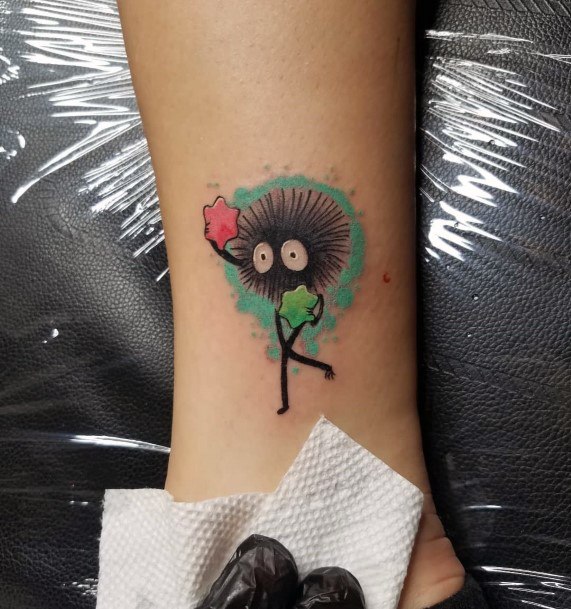 Breathtaking Susuwatari Tattoo On Girl