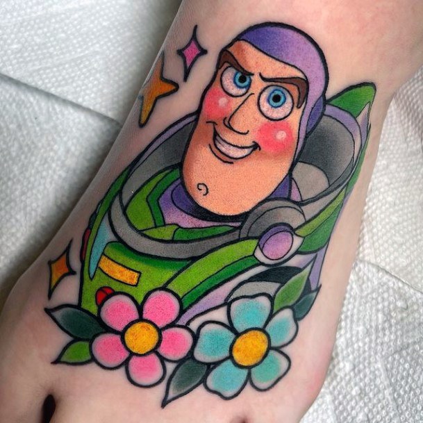 Breathtaking Toy Story Tattoo On Girl