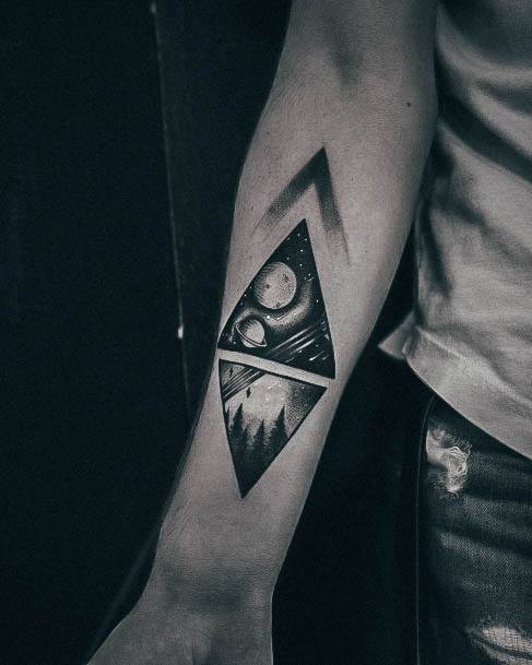 Breathtaking Triangle Tattoo On Girl