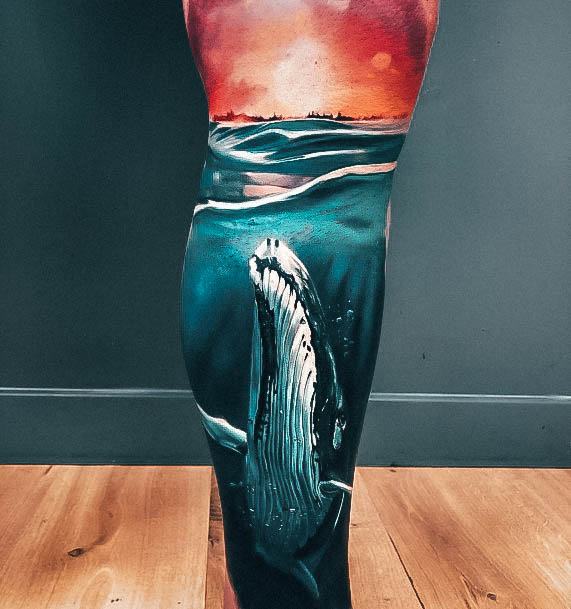 Breathtaking Whale Tattoo On Girl