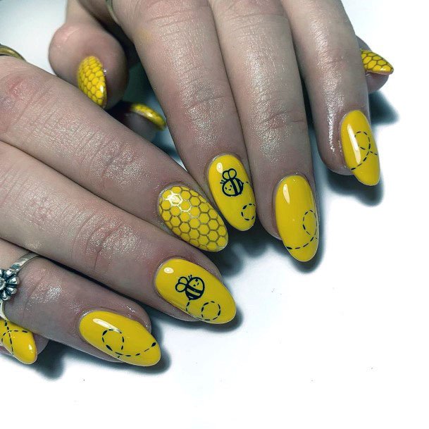 Breathtaking Yellow Nails Women