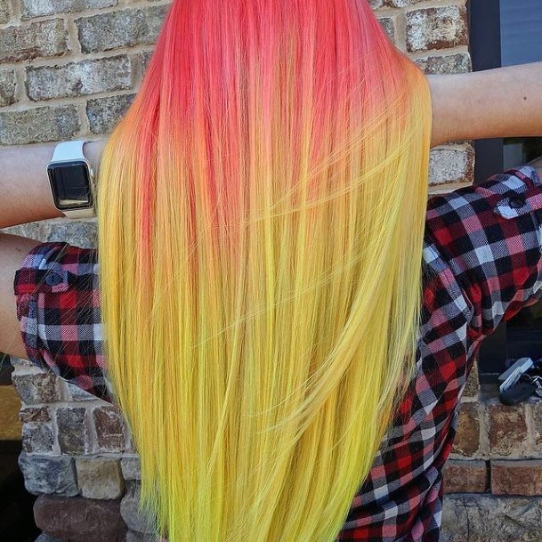 Breathtaking Yellow Ombre Hairstyles On Girl