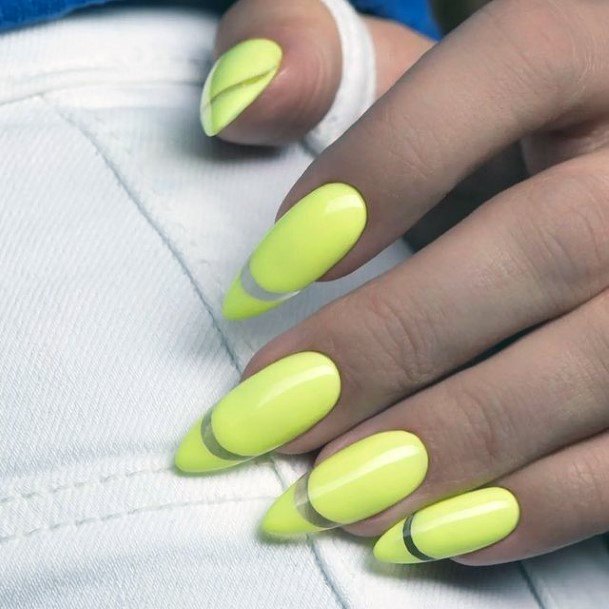 Breathtaking Yellow Summer Nail On Girl