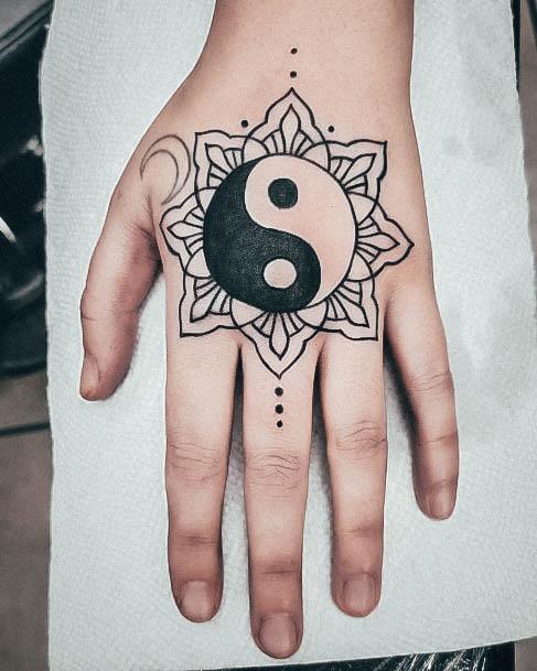 Breathtaking Yin Yang Tattoo On Girl