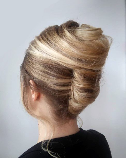 Bridal Inspiration French Twist With Side Curls For Women