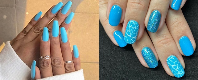 Top 50 Best Bright Blue Nails For Women – Inspirational Cobalt Shades